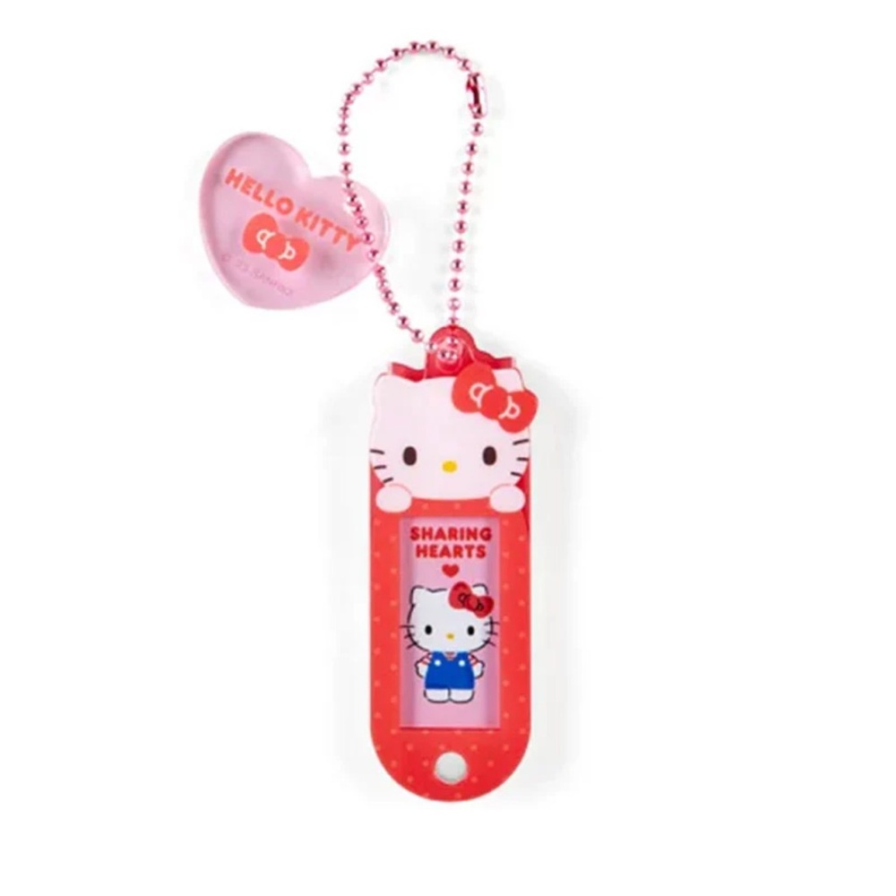 ✅Sanrio Name Tag Keychain  Hello Kitty with heart and Bow
